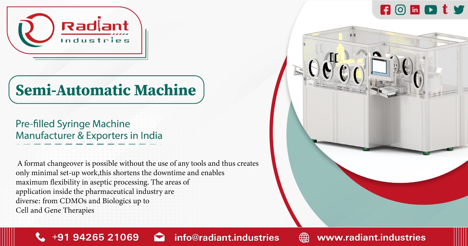 Semi - Automatic Machine Manufacturer in Baddi