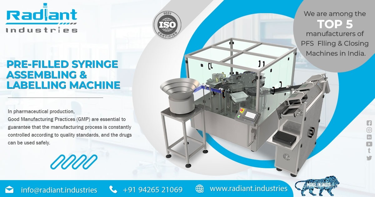 Pre-Filled Syringe Assembling and Labeling Machine