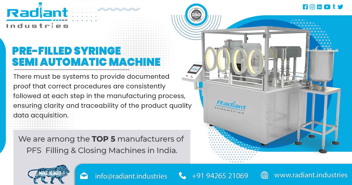 Supplier of Pre-Filled Syringe semi-Automatic Machine in Baddi