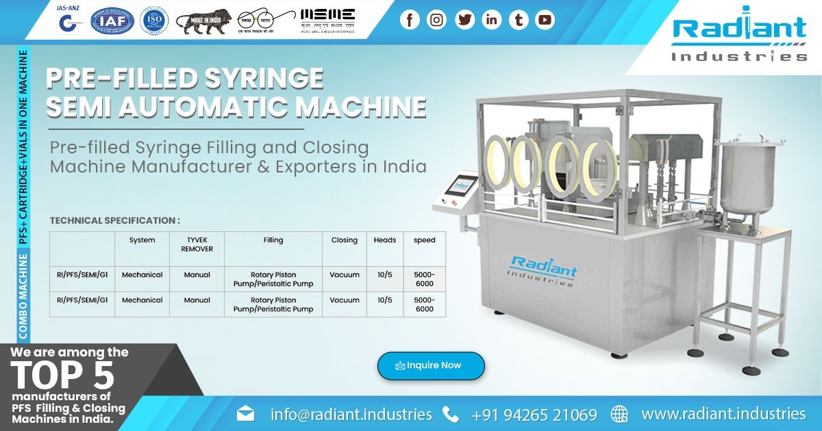 Manufacturer of PFS Labeling Machine - Radiant Industries