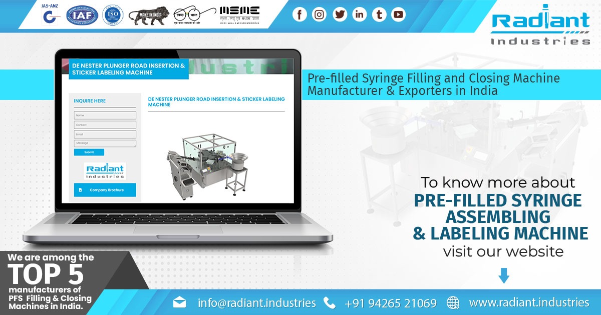 Pre-Filled Syringe Labeling Machine – Radiant Industries