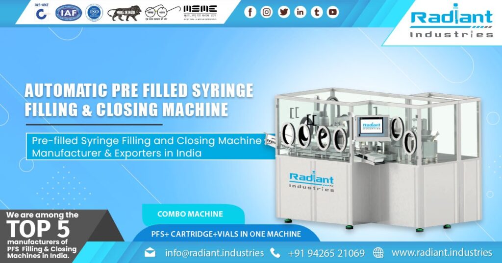 Automatic PFS Filling and Closing Machines Radiant Industries