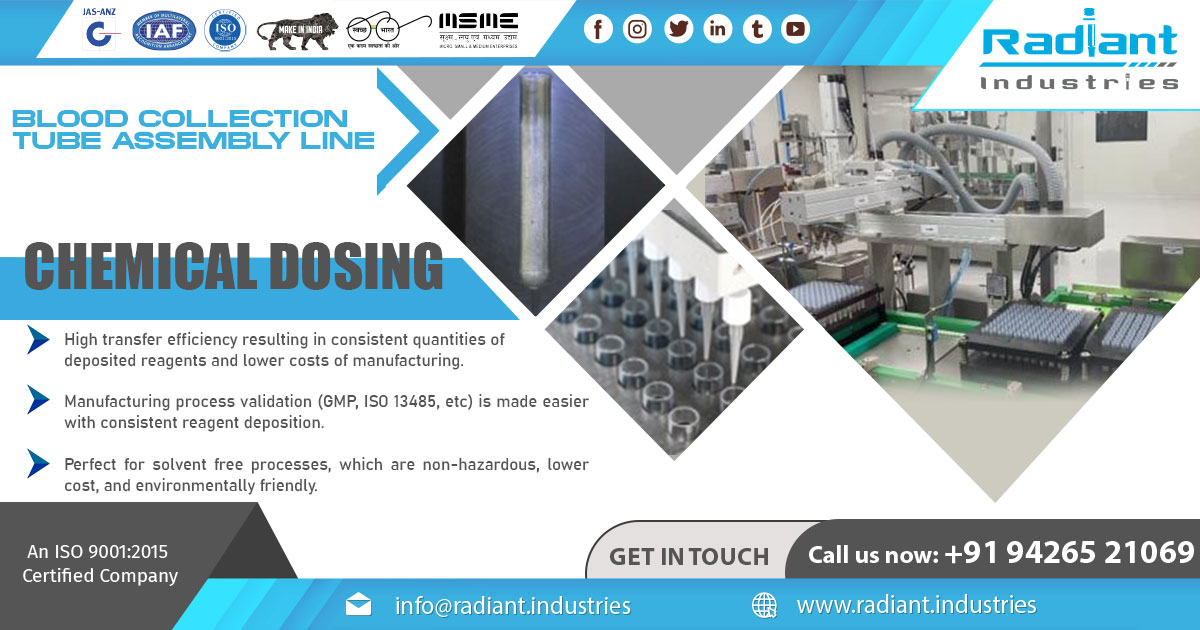 Blood Collection Tube Chemical Dosing System Manufacturer