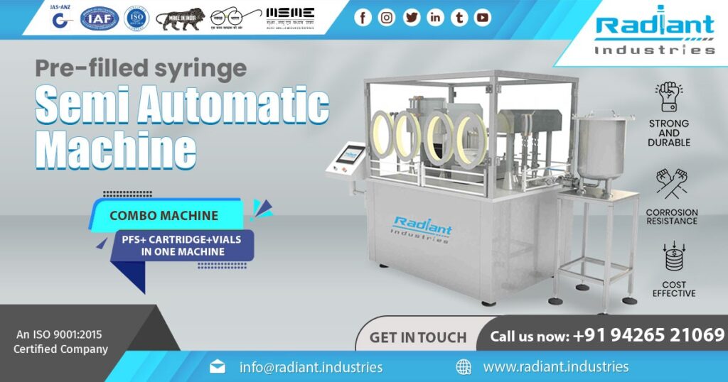 Pre-Filled Syringe Semi-Automatic Machine