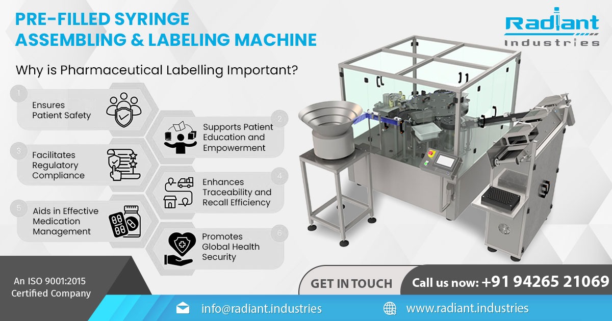 Prefilled Syringe Assembly and Labeling Machine in Chandigarh