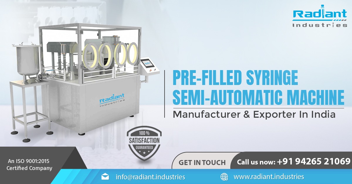 Pre-Filled Syringe Semi-Automatic Machine in Pune