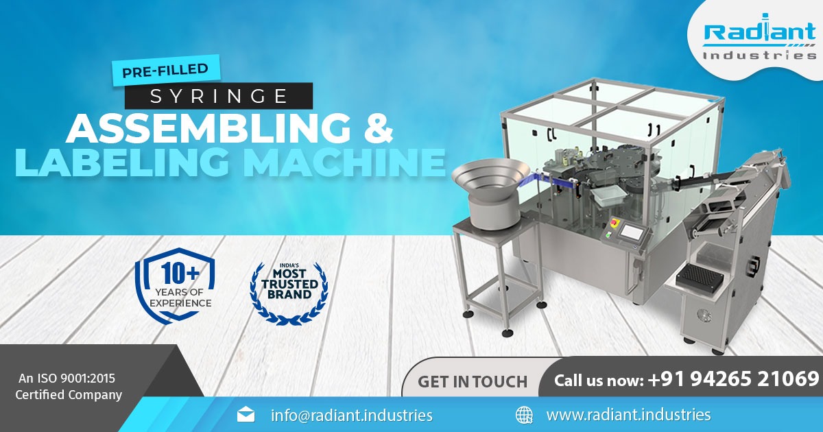 Pre-Filled Syringe Assembling and Labeling Machine in Haryana