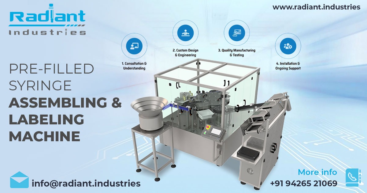 Pre-Filled Syringe Assembling and Labeling Machine in Telangana