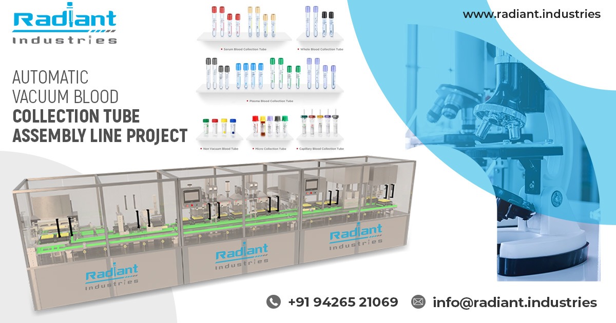 Automatic Vacuum Blood Collection Tube Assembly Line in Jharkhand