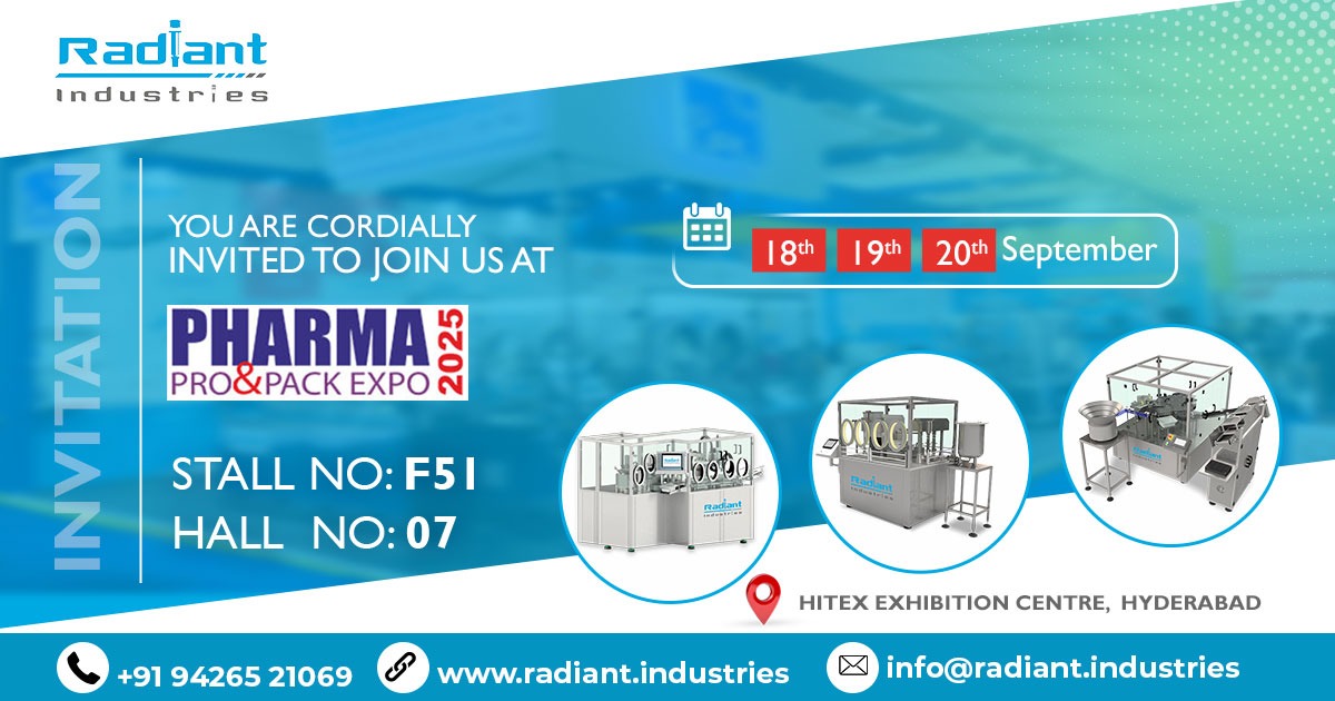 Join Radiant Industries at Pharma Pro and Pack Expo 2025