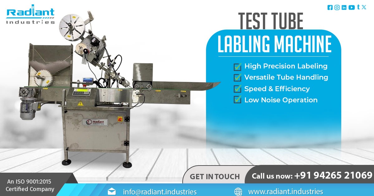 Test Tube Labeling Machine in Gujarat