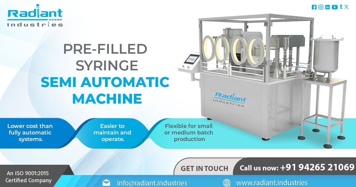 Pre-filled Syringe Semi-Automatic Machine in Raipur