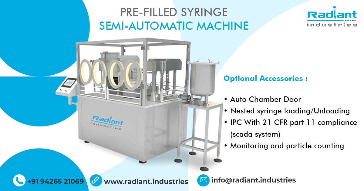 Pre-Filled Syringe Semi-Automatic Machine in Punjab