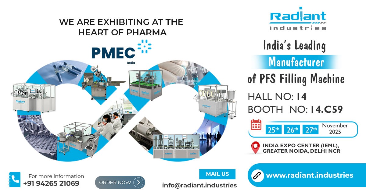 Join Radiant Industries at PMEC India 2025!