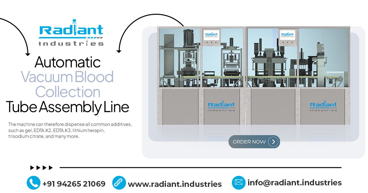 Automatic Vacuum Blood Collection Tube Assembly Line in Bihar