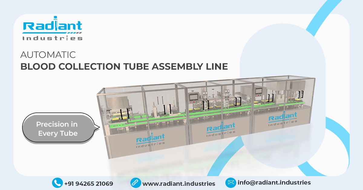 Automatic Vacuum Blood Collection Tube Assembly Line in Chandigarh