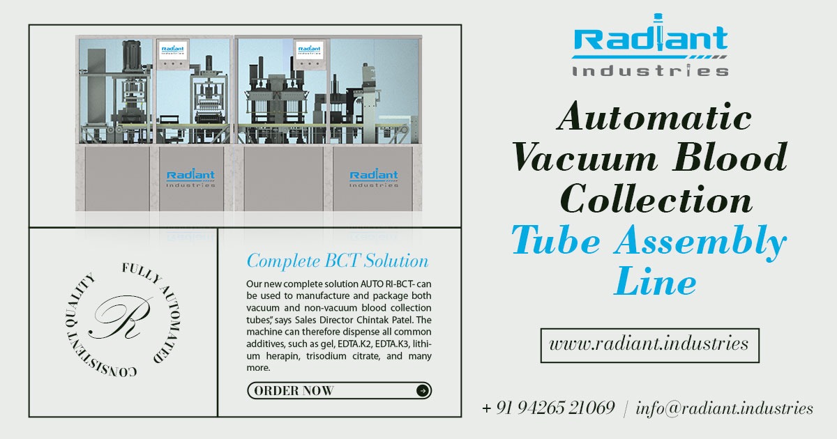 Automatic Vacuum Blood Collection Tube Assembly Line in Pune