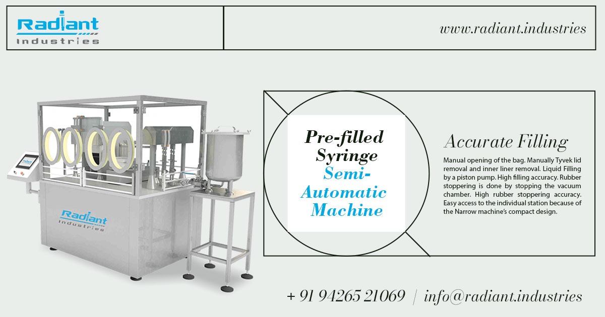 Pre-Filled Syringe Semi-Automatic Machine in Odisha
