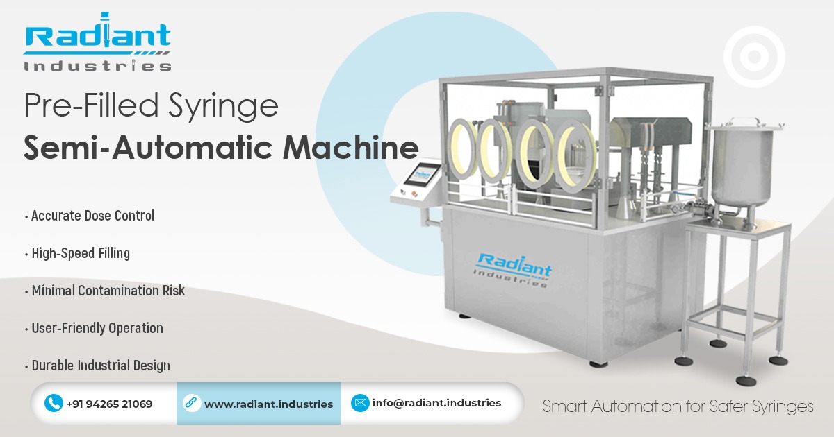 Pre-Filled Syringe Semi-Automatic Machine in Bhubaneswar