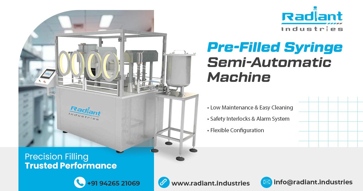 Pre-Filled Syringe Semi-Automatic Machine in Delhi