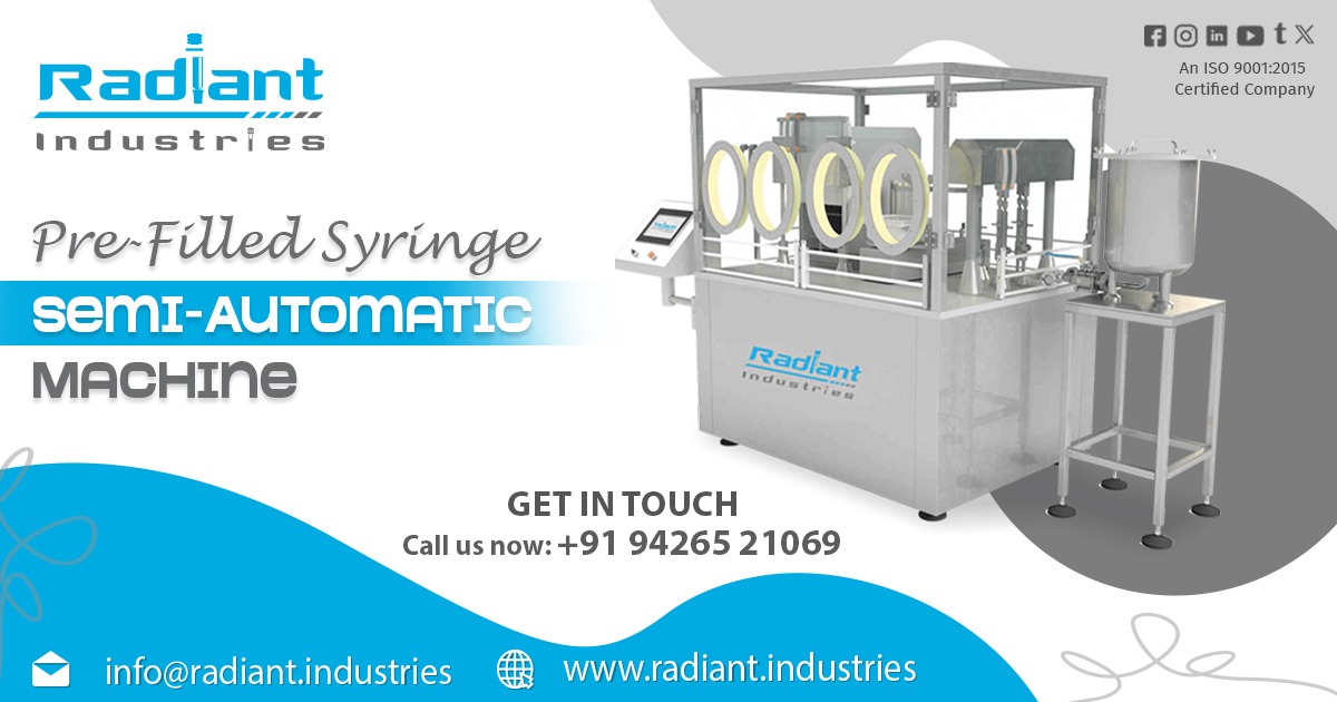 Supplier of Pre-Filled Syringe Semi-Automatic Machine in Odisha