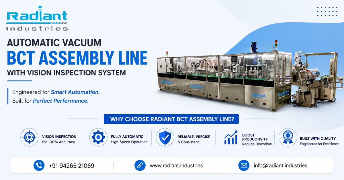 Automatic Vacuum BCT Assembly Line with Vision Inspection System in Mexico