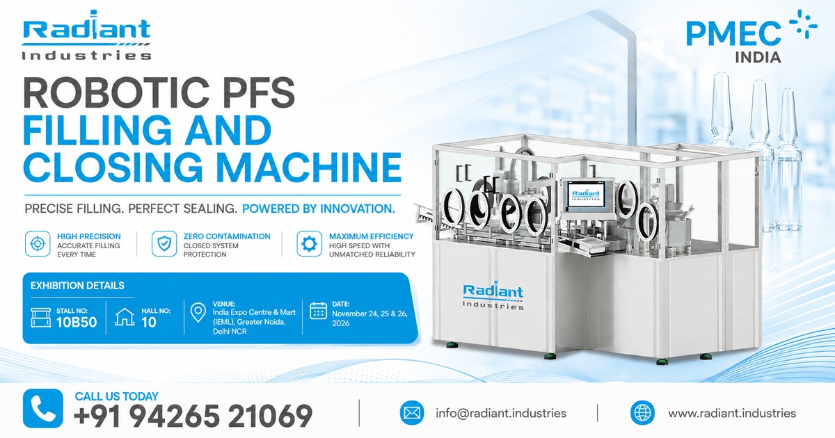 Robotic PFS Filling and Closing Machine in Noida