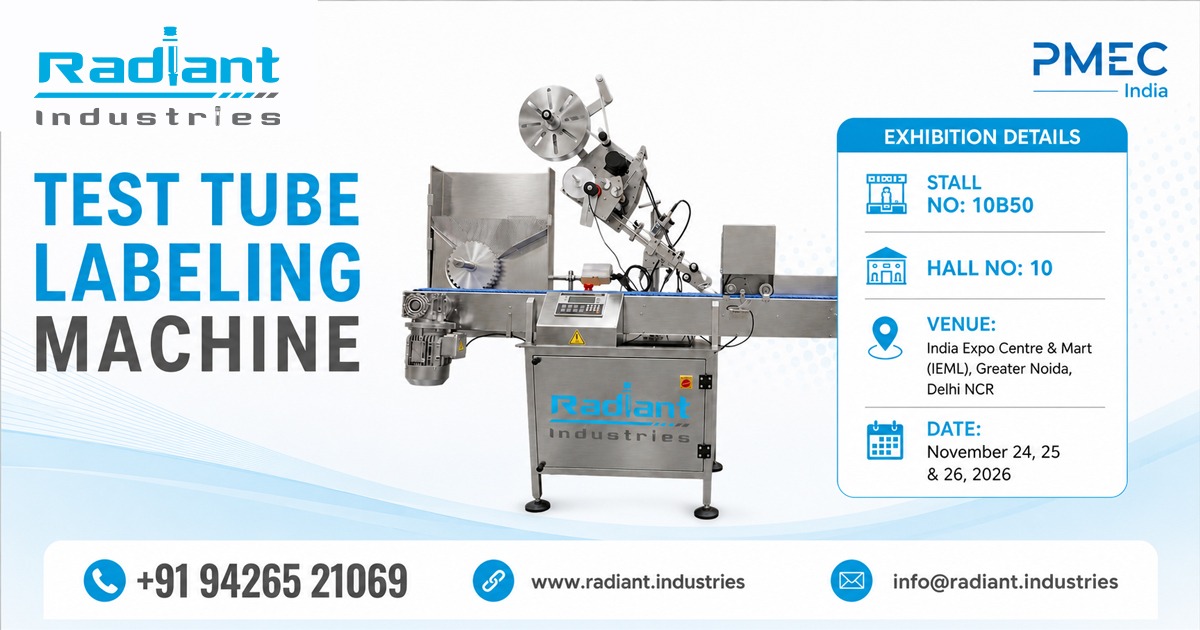 Test Tube Labeling Machine in Noida