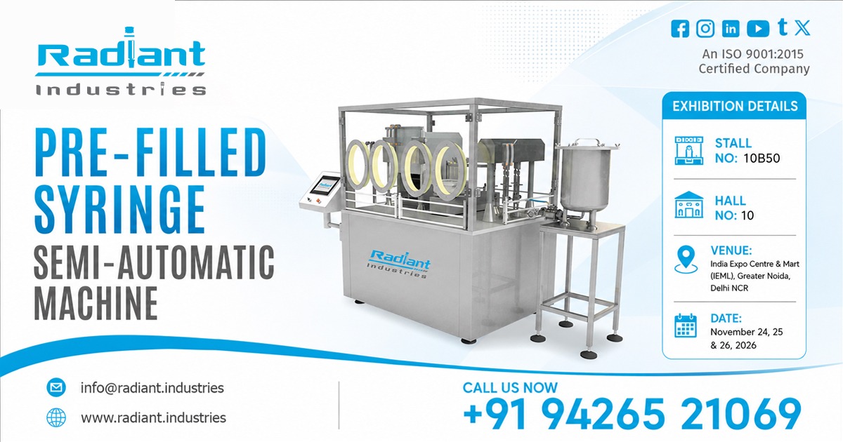 Pre-Filled Syringe Semi-Automatic Machine Supplier in Noida
