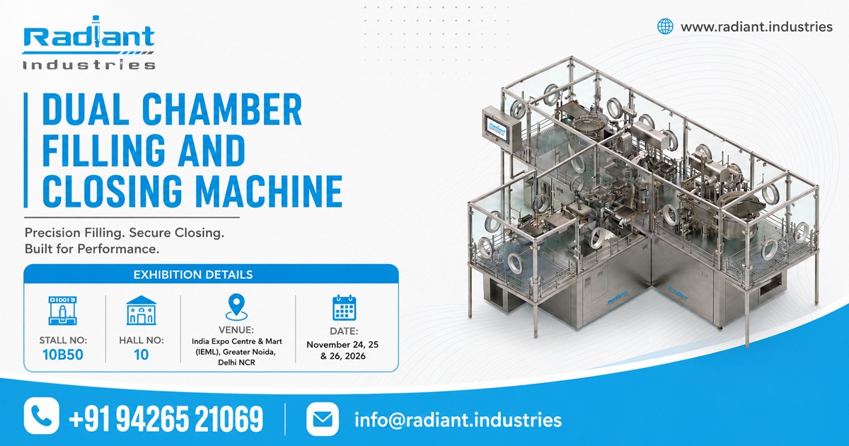 Dual Chamber Filling and Closing Machine in Noida