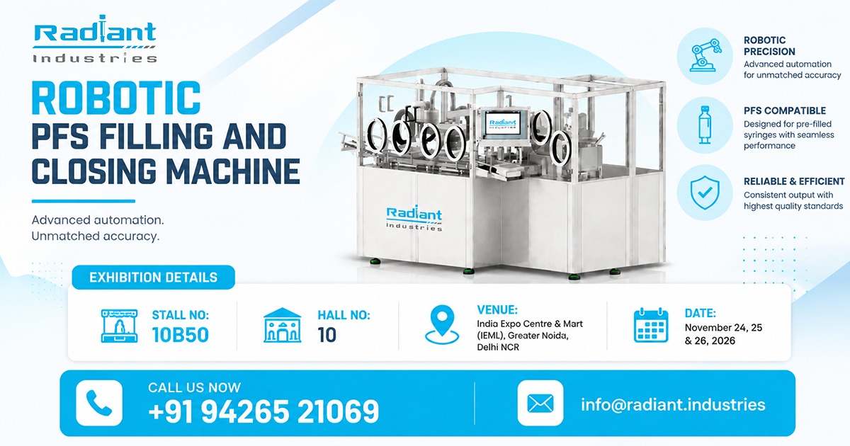 Robotic PFS Filling and Closing Machine in Germany