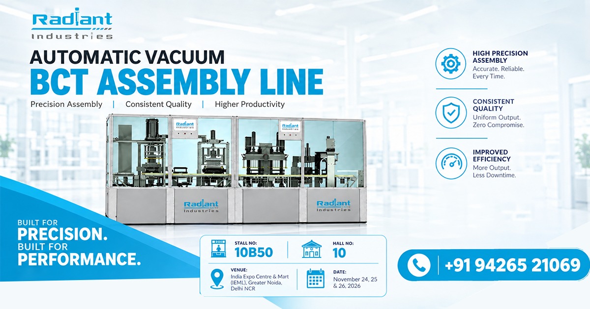 Automatic Vacuum BCT Assembly Line in Singapore